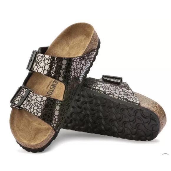 Birkenstock Shoes - Birkenstock Arizona Metallic Stone Sandals in Bronze EU40 NARROW WIDTH US 9-9.5